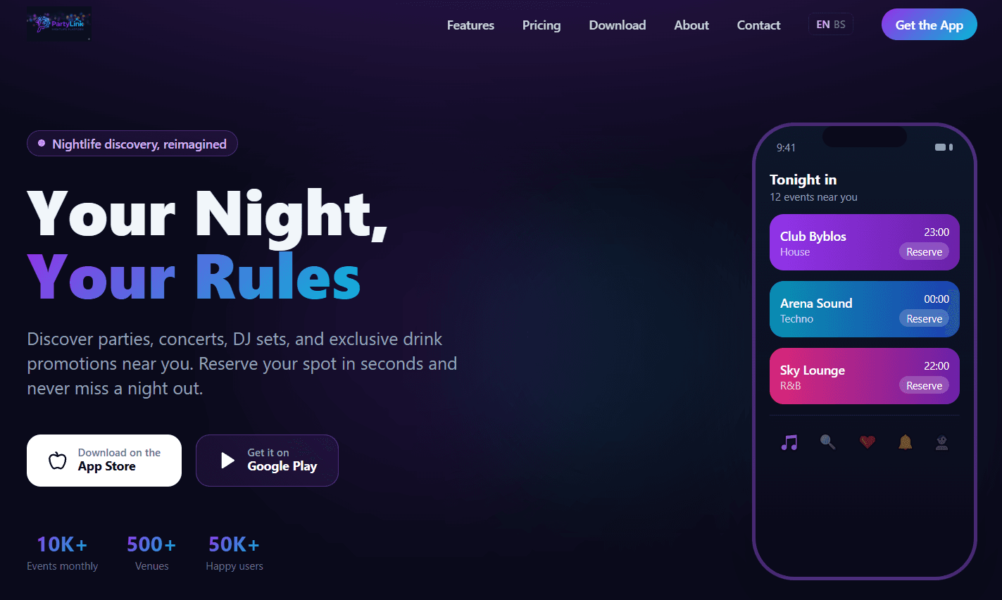 PartyLink screenshot